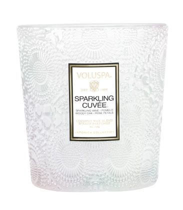 VELA AROMÁTICA COPO VIDRO CLÁSSICO 60H SPARKLING CUVEE VOLUSPA