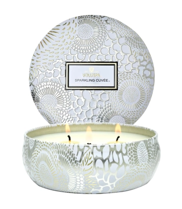 VELA AROMÁTICA LATA 3 PAVIOS 60H SPARKLING CUVEE VOLUSPA