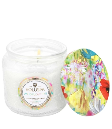 VELA AROMÁTICA POTE VIDRO +35H WILDFLOWERS VOLUSPA