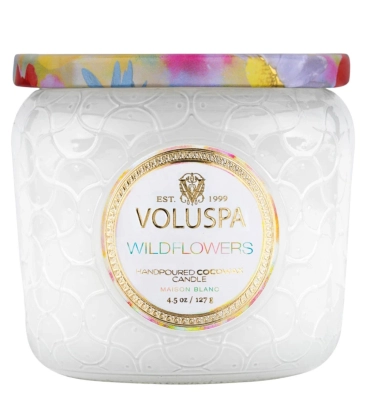 VELA AROMÁTICA POTE VIDRO +35H WILDFLOWERS VOLUSPA