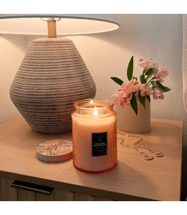 VELA AROMÁTICA POTE VIDRO G 100H RELEVO KALAHARI WATERMELON VOLUSPA