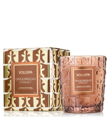 VELA AROMÁTICA COPO CLÁSSICO VIDRO 40H GINGERBREAD CHALET VOLUSPA