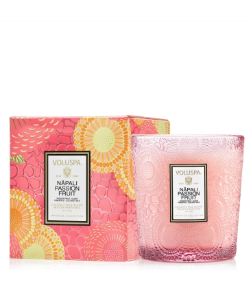 VELA AROMÁTICA COPO VIDRO CLÁSSICO 60H NAPALI PASSION FRUIT VOLUSPA