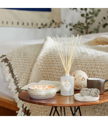 VELA AROMÁTICA LATA 3 PAVIOS 60H EUCALYPTUS & WHITE SAGE VOLUSPA