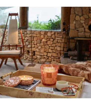 VELA AROMÁTICA LATA 3 PAVIOS 60H SPICED PUMPKIN LATTE VOLUSPA