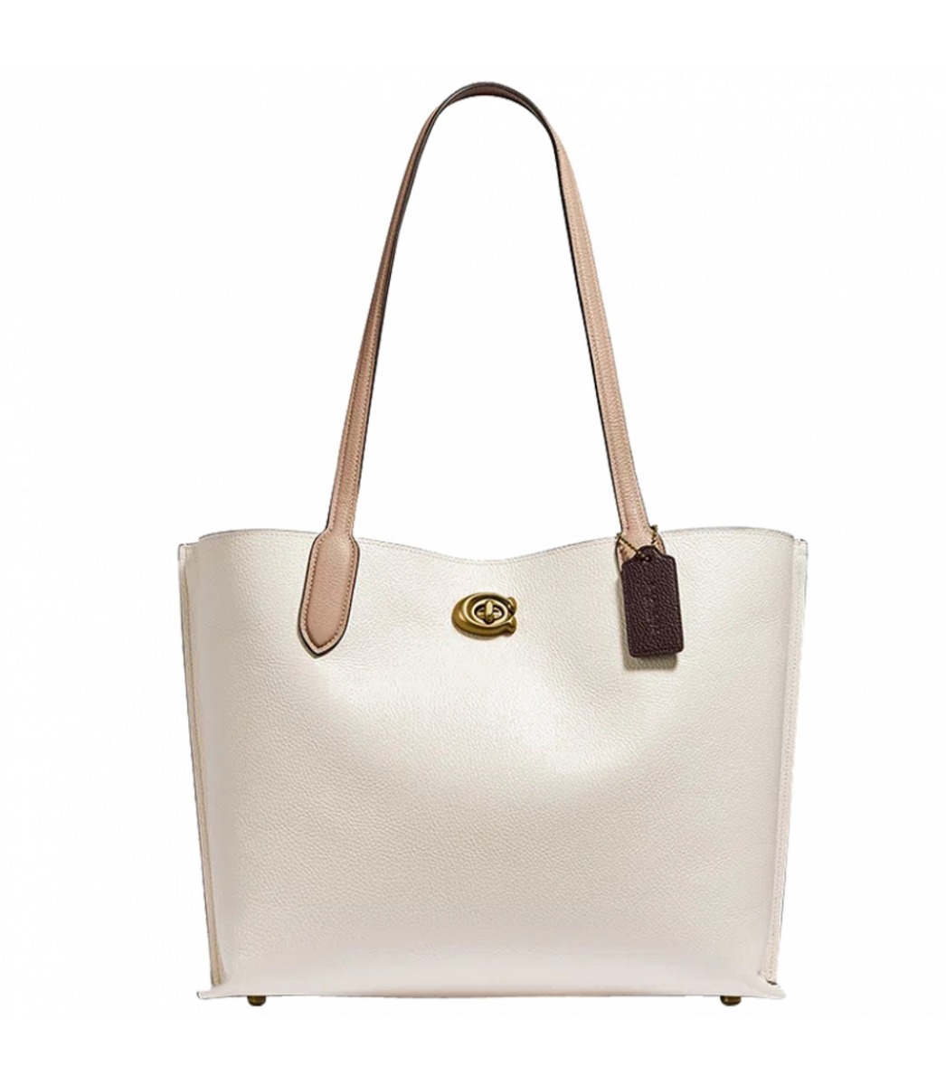 coach white tote bolsa