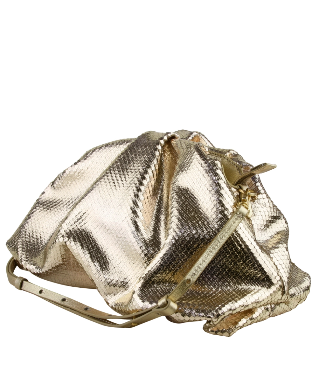 さつき BOLSA MÉDIA POUCH AVRIL SCHUTZ DOURADO | Acquarela Shop