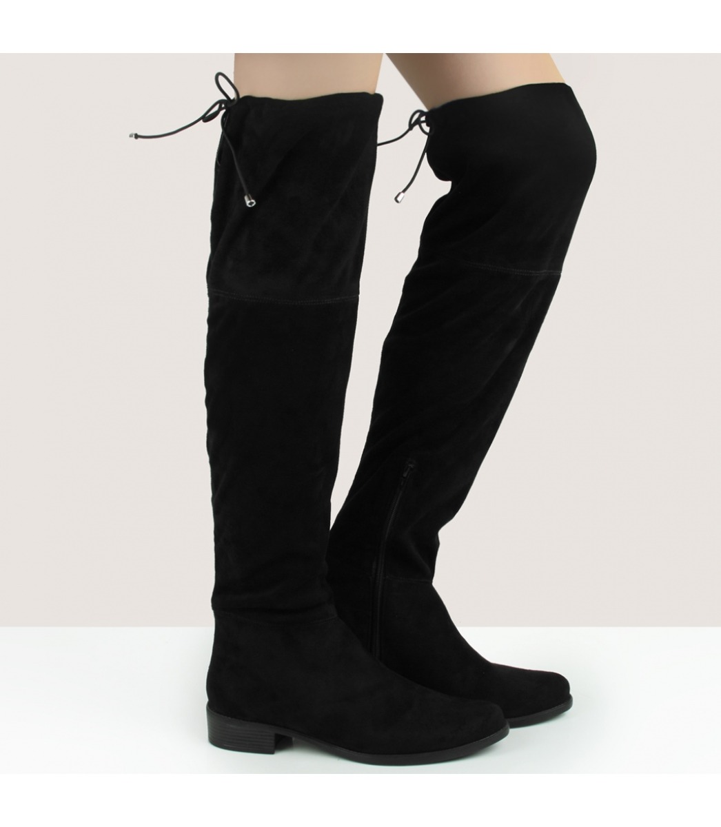 bota over knee sem salto