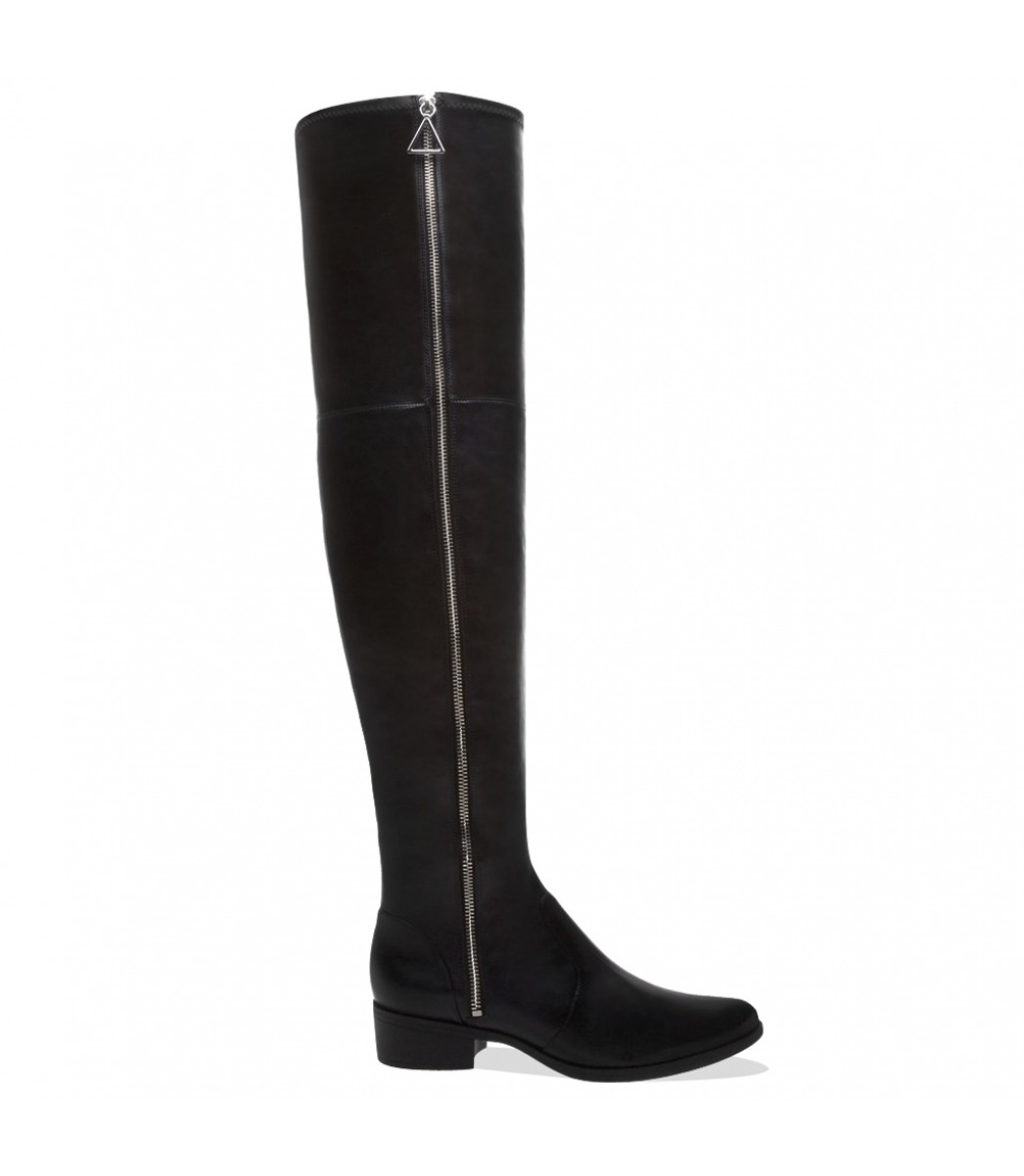 bota over the knee salto baixo