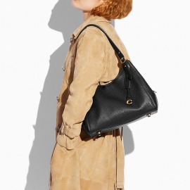 coach turnlock shoulder bolsa emerald