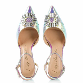 Sandália Prata e Dourada Inspiração Luíza Barcelos – Sapatos Sara Araújo