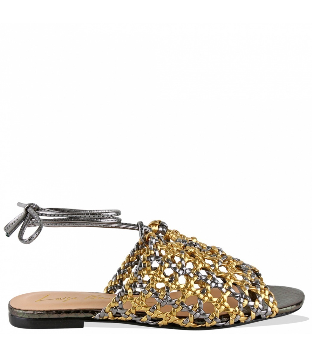 SANDÁLIA RASTEIRA TRESSÊ LUIZA BARCELOS MULTICOLOR | Acquarela Shop