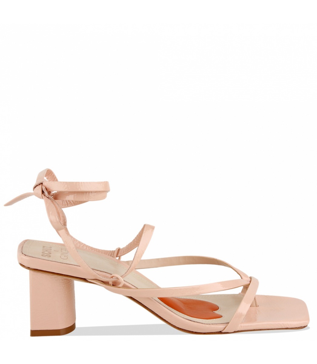SANDÁLIA SALTO MÉDIO SCHUTZ X GINGER MARINA RUY BARBOSA ROSA | Acquarela  Shop
