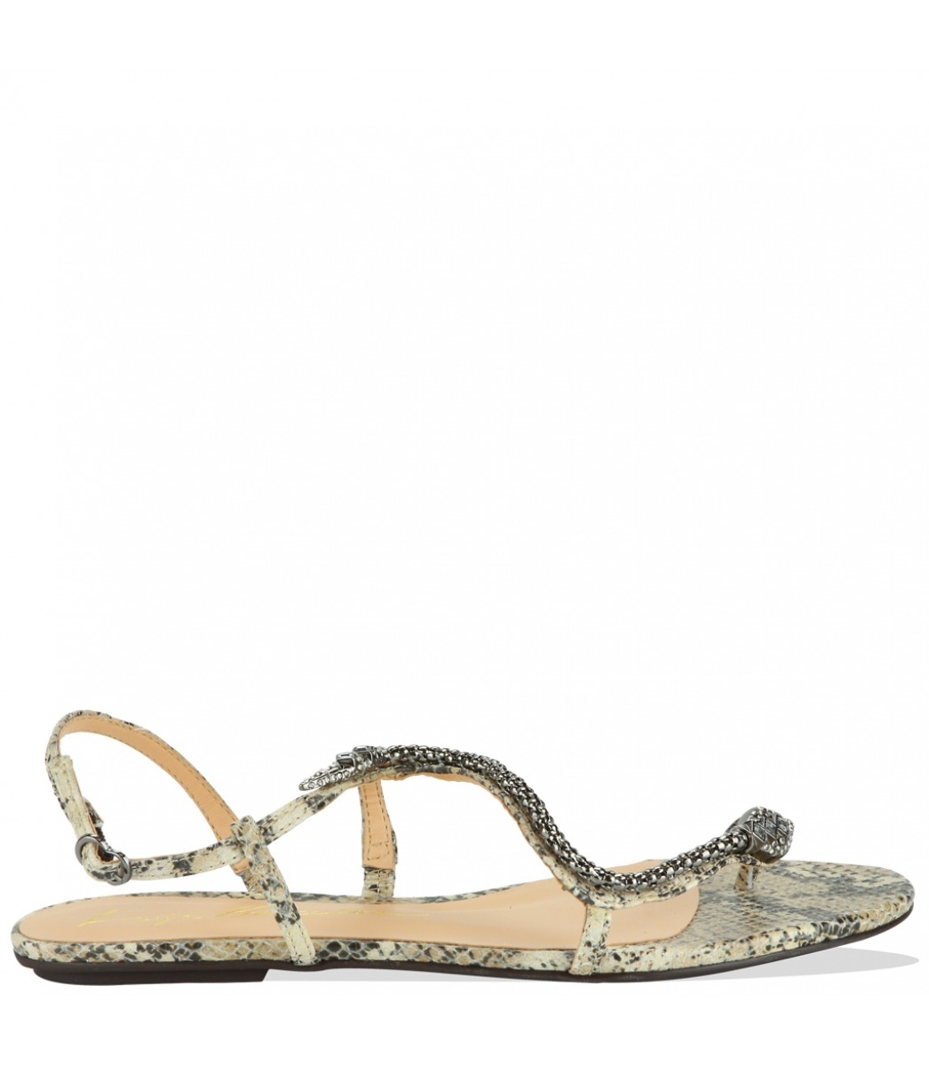 sandalia rasteira cobra