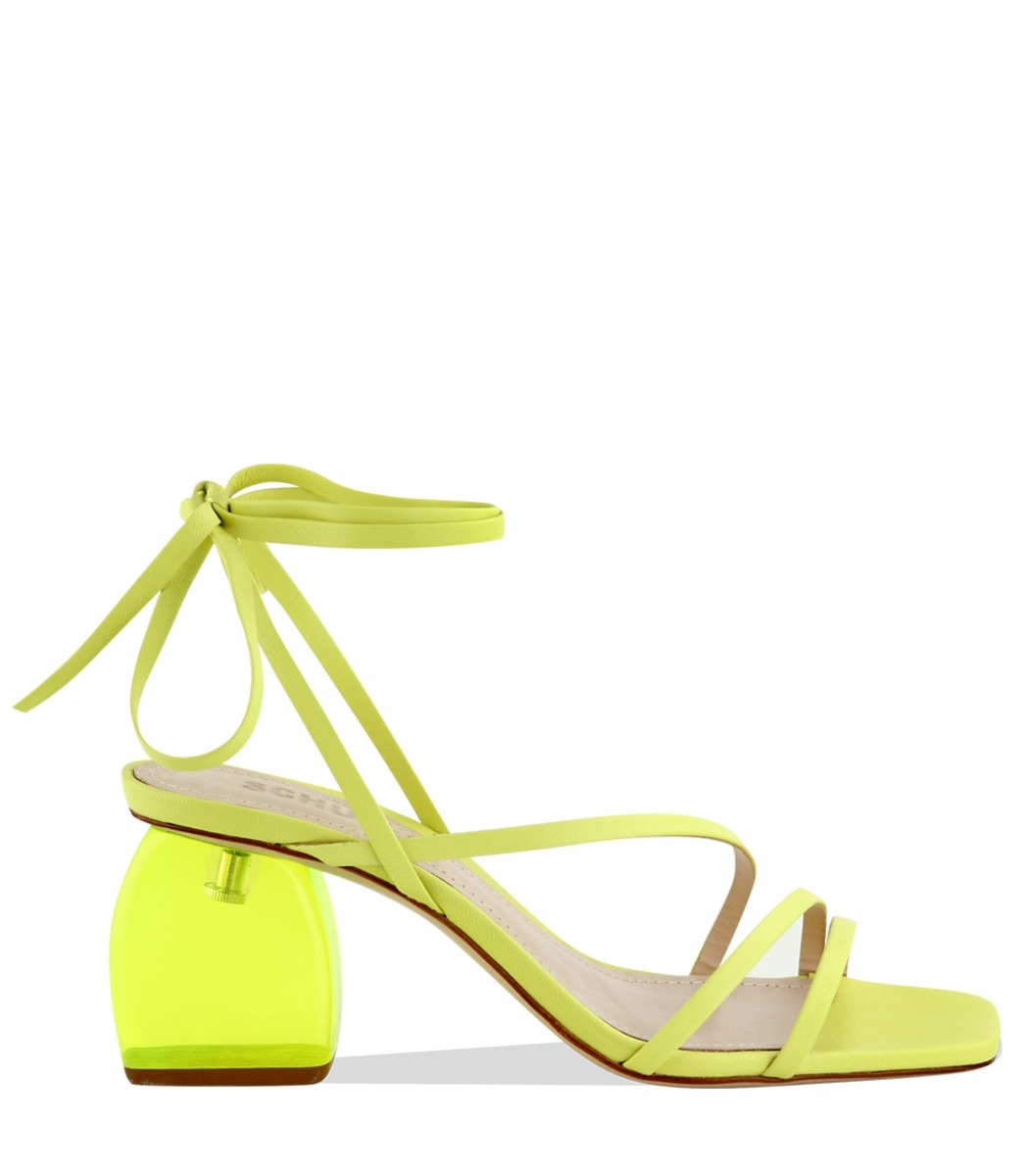 SANDÁLIA SALTO MÉDIO BOLD ACRILIC SCHUTZ | Acquarela Shop