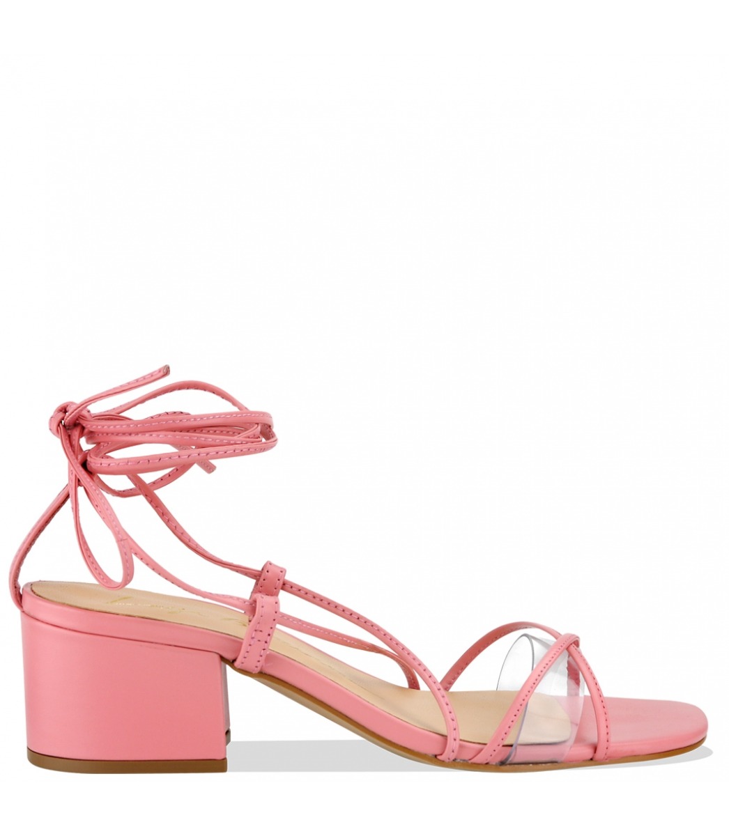 SANDÁLIA SALTO MÉDIO LUIZA BARCELOS | Acquarela Shop