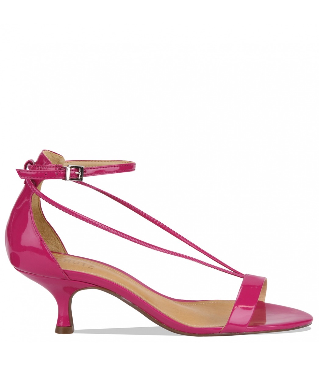 sandalia pink salto medio
