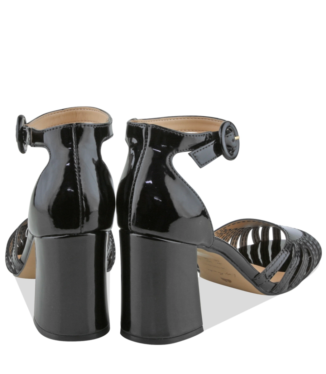 SAPATO DORSEY SALTO MÉDIO LUIZA BARCELOS PRETO | Acquarela Shop