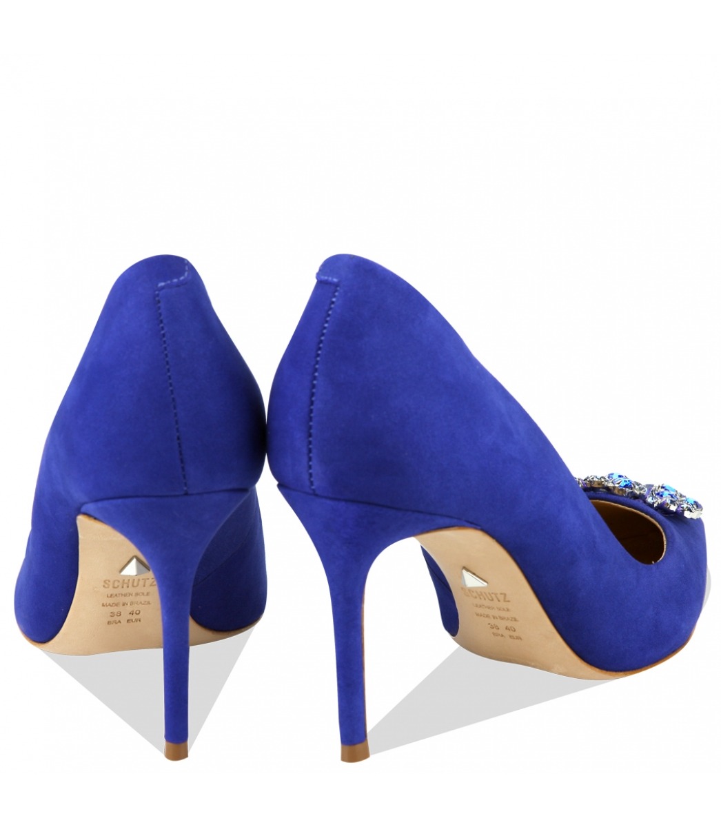 scarpin azul schutz